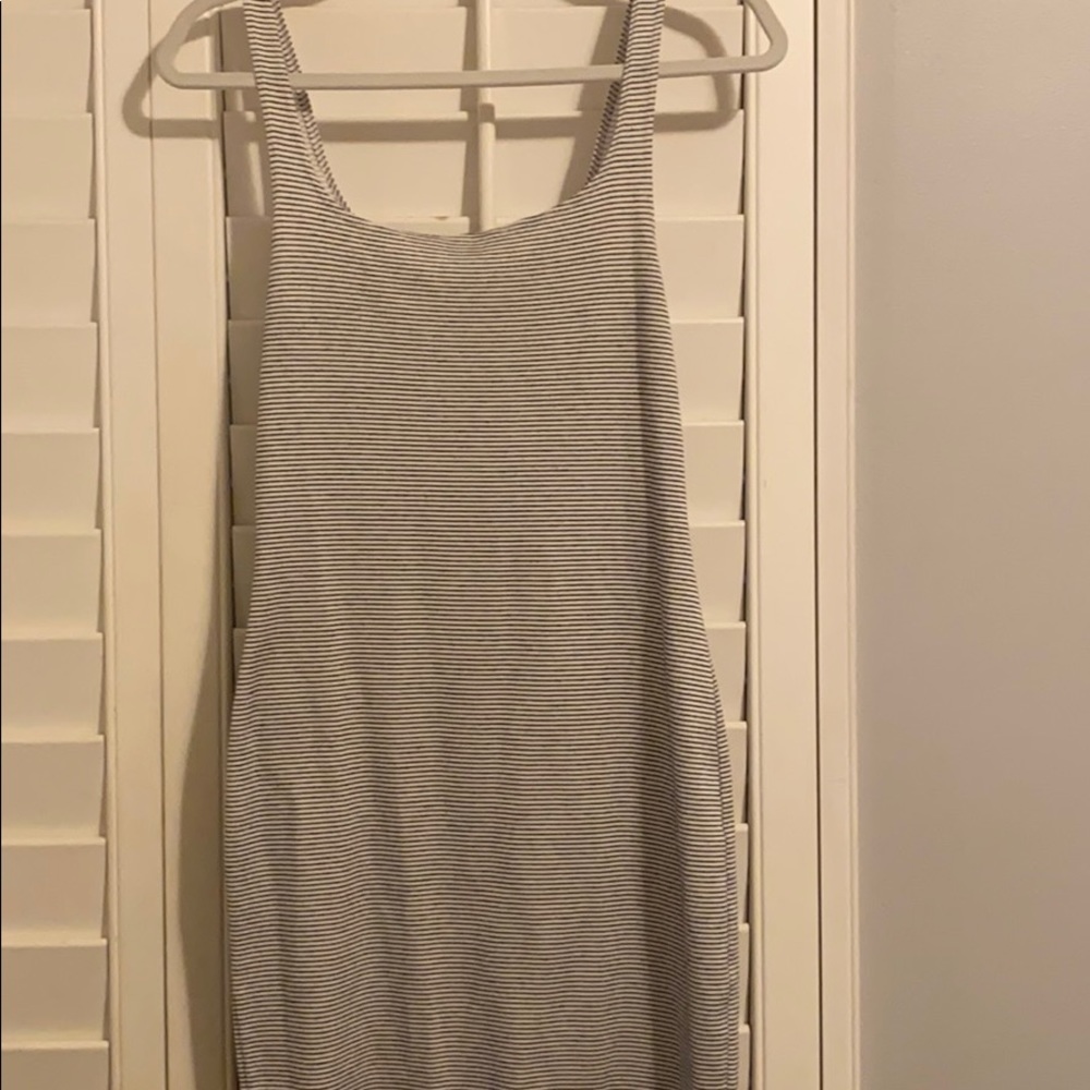 Zara dress b&w stripe